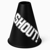 Shout! Black Megaphone - Perfect for Team Spirit & Sports Events